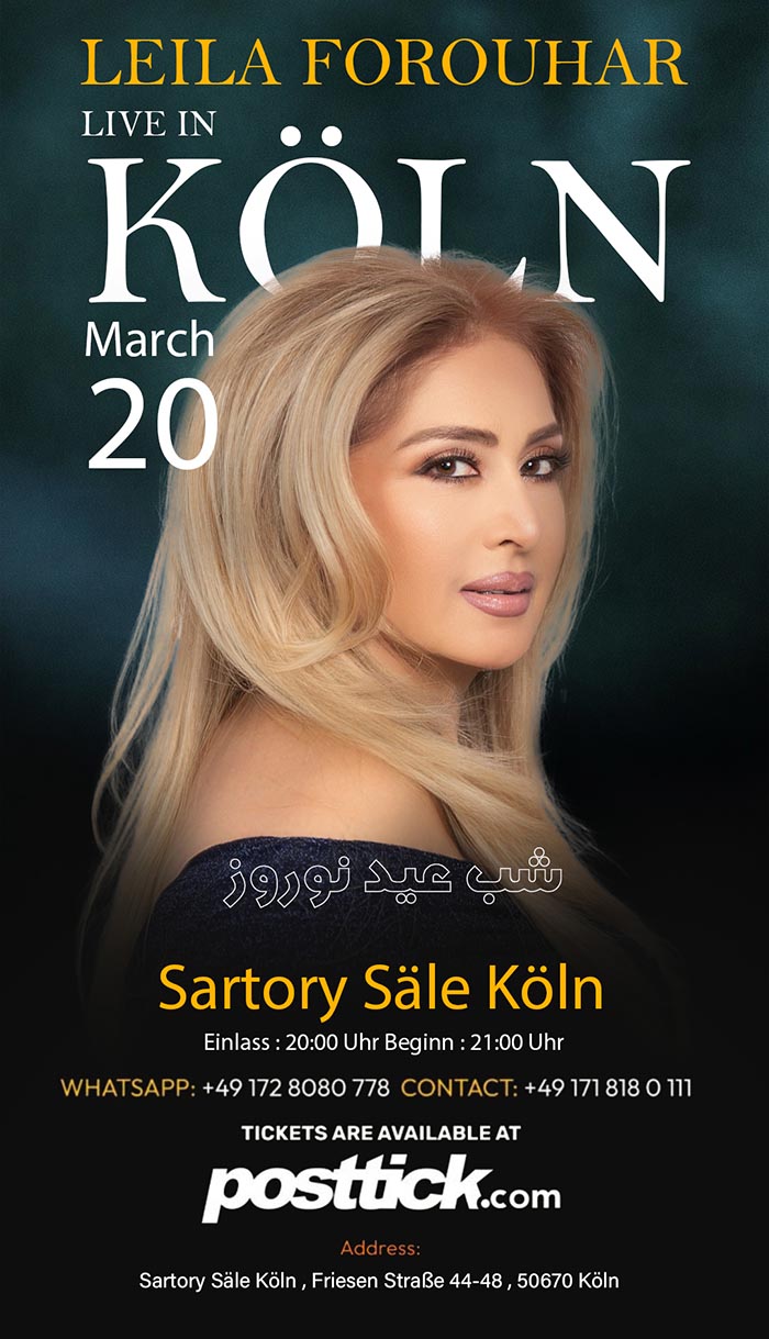 Leila Forouhar Live on Stage - 20.03.2026 - Sartory Saal - Köln