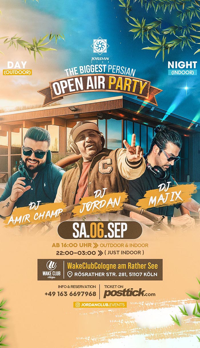 Open Air Party - Outdoor and indoor - 06.09.2025 - Wake Club Cologne - Köln