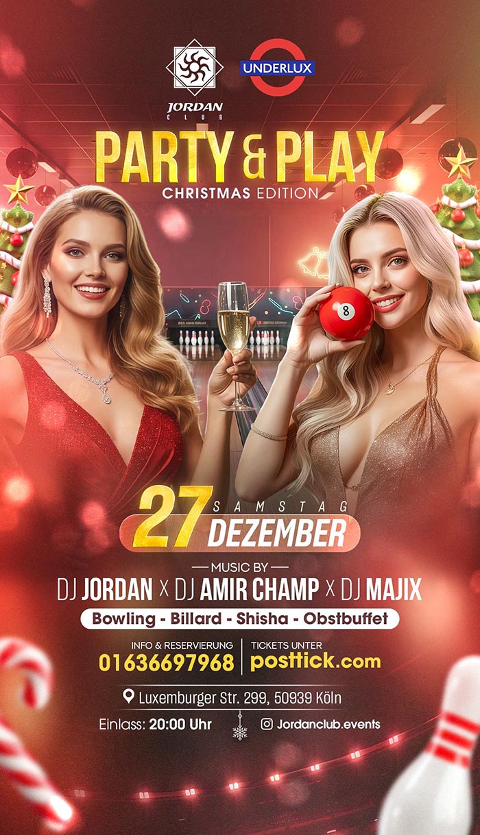 Party & Play Christmas Edition - 27.12.2025 - Underlux - Köln