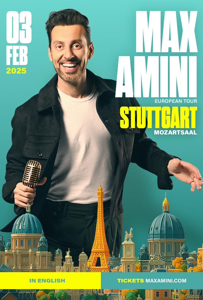 Max Amini live in Stuttgart - 03.02.2025 - Mozart-Saal - in English