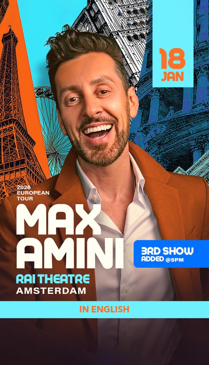 Max Amini - 18.01.2026 - Rai Theater - Amsterdam - in English
