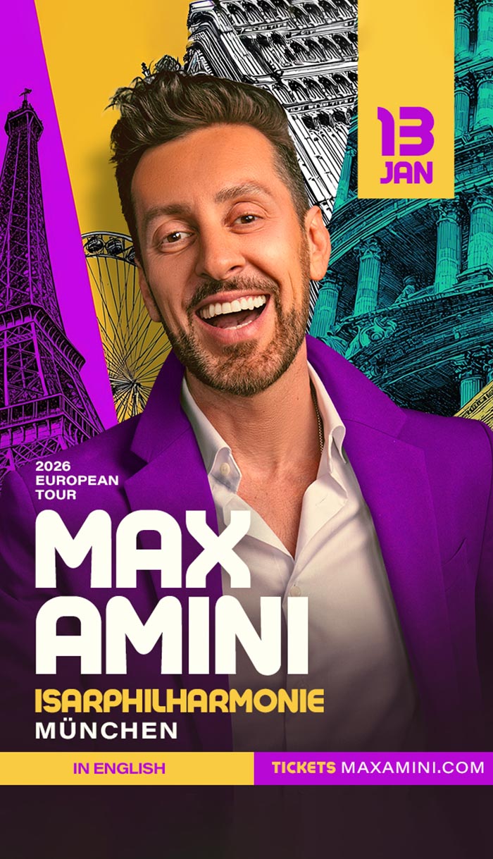 Max Amini - 13.01.2026 - Isarphilharmonie - München - in English
