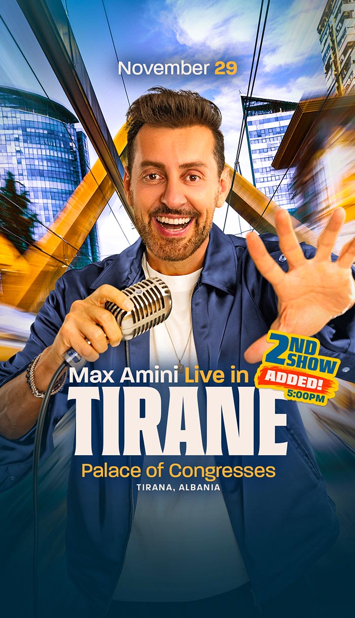 Max Amini - 29.11.2026 - Pallati i Kongreseve - Tirana - Albania