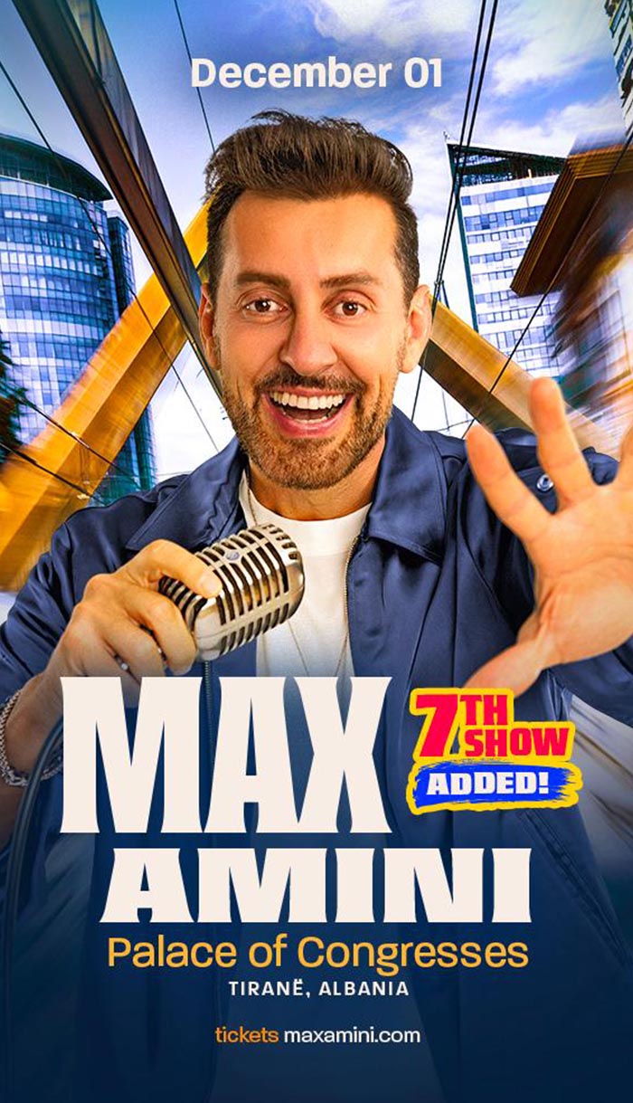 Max Amini - 01.12.2026 - 6:30 PM - Pallati i Kongreseve - Tirana - Albania
