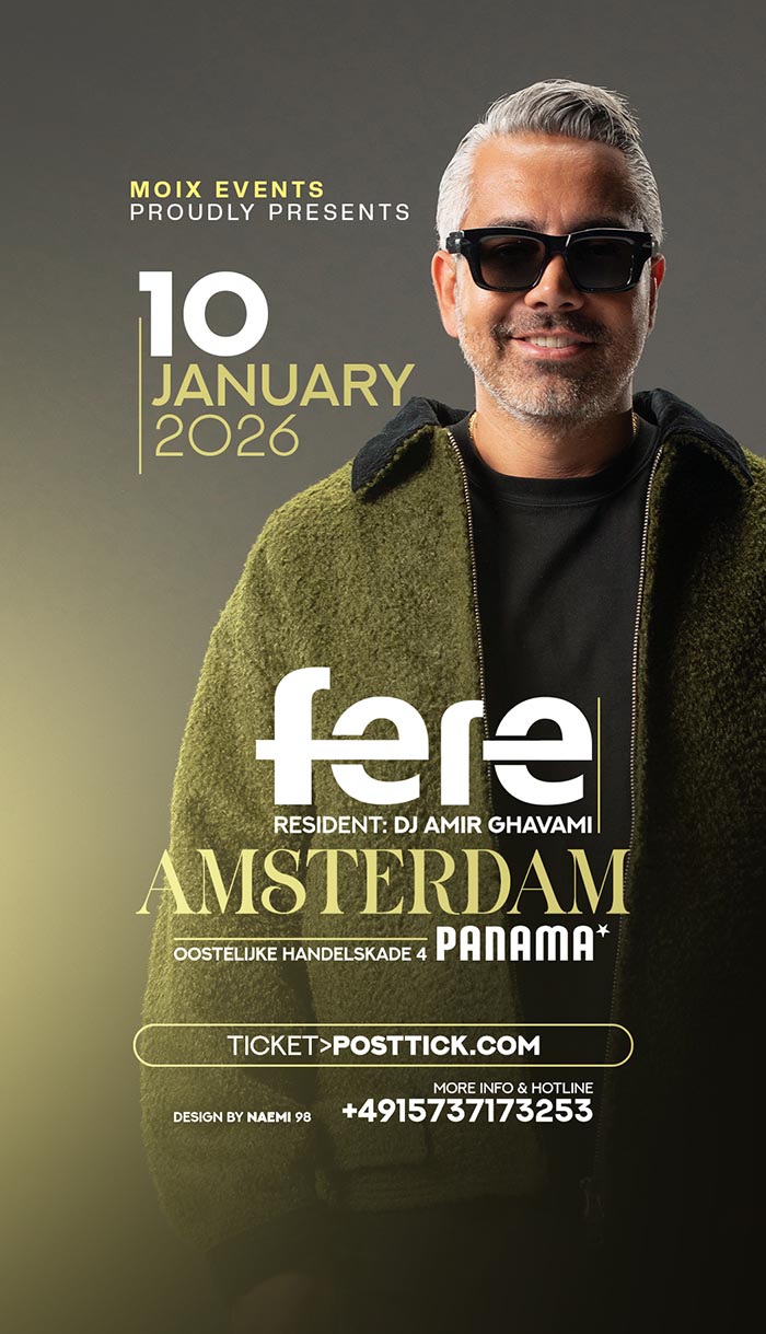 Persian Party with DJ Fere - 10.01.2026 - Club Panama - Amsterdam