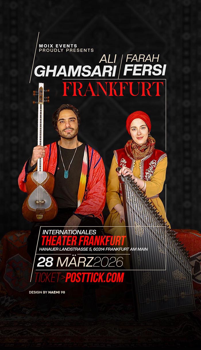 Ali Ghamsari & Farah Fersi Live on Stage - 28.03.2026 - Internationales Theater - Frankfurt