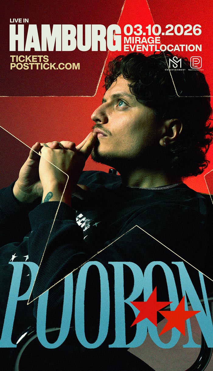 Poobon live on stage - 03.10.2026 - Mirage - Hamburg