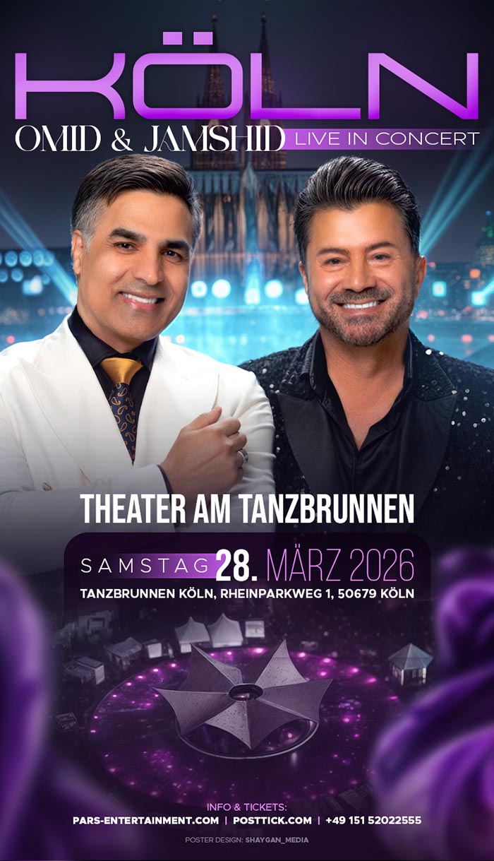 Omid & Jamshid Live on Stage - 28.03.2026 - Tanzbrunnen - Köln