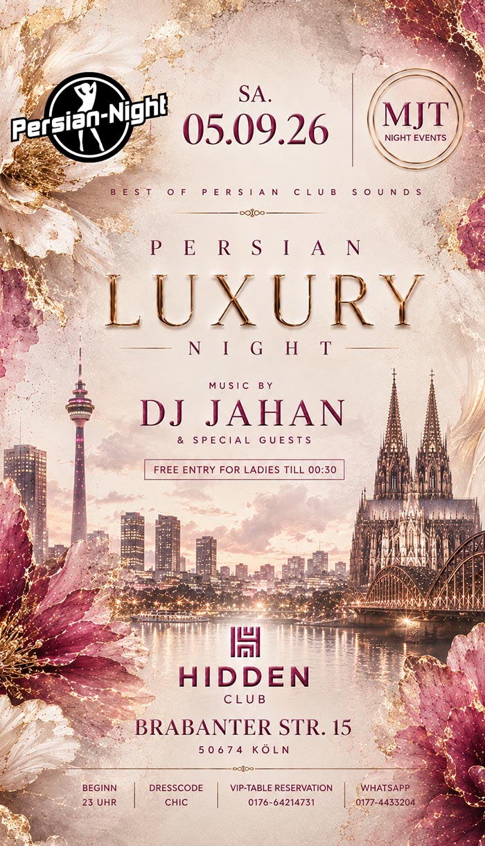 Persian Night - 05.09.2026 - Hidden Club - Köln