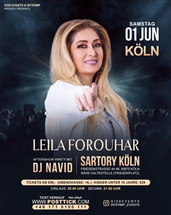 Leila Forouhar live on stage - 01.06.2024 - Sartory Köln