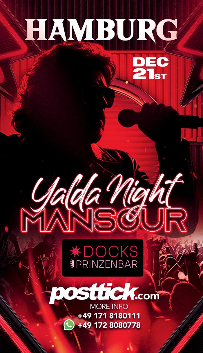 Mansour Live on Stage - 21.12.2025 - Docks - Hamburg