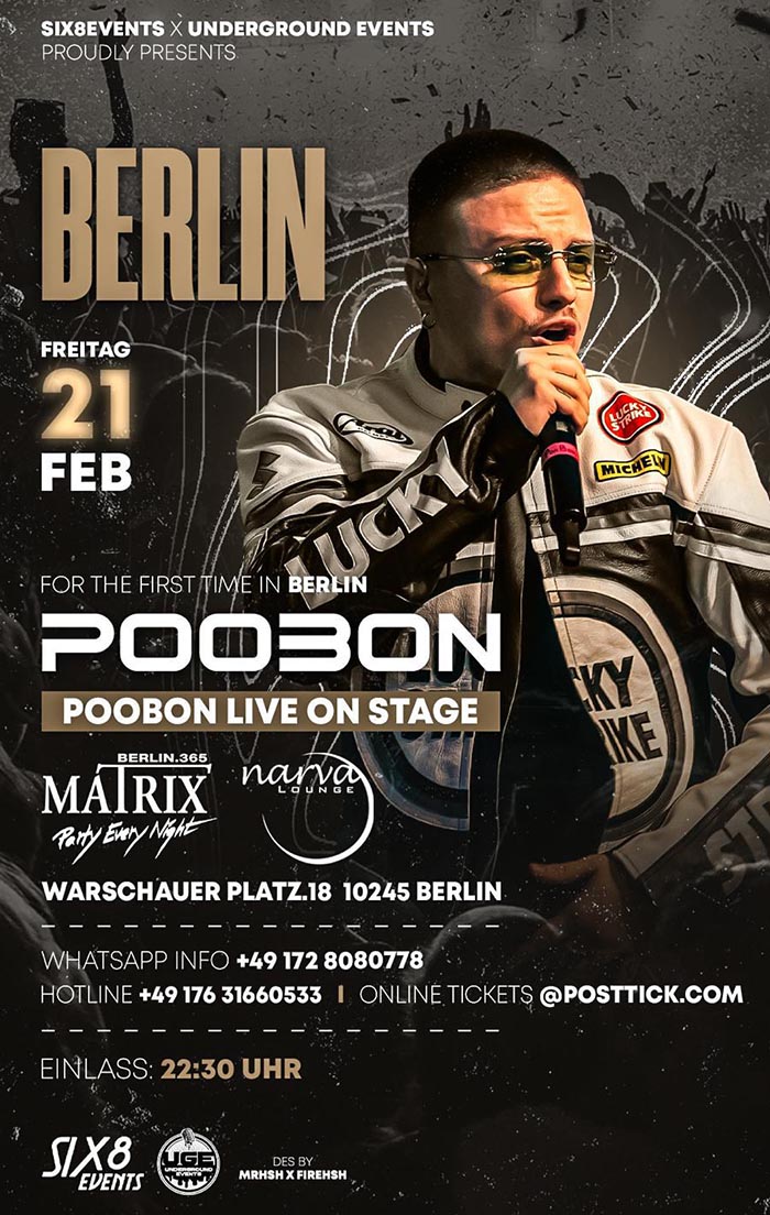 Poobon Live on Stage - 21.02.2025 - Matrix Club - Berlin