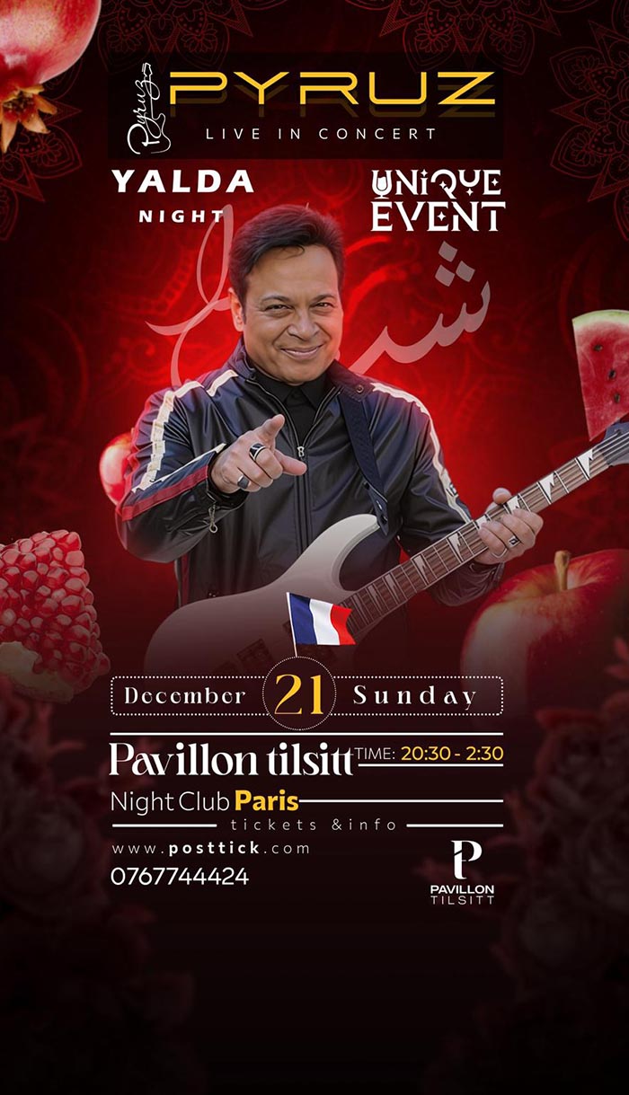 Pyruz Live on Stage - 21.12.2025 - Pavillon Tilsitt - Paris