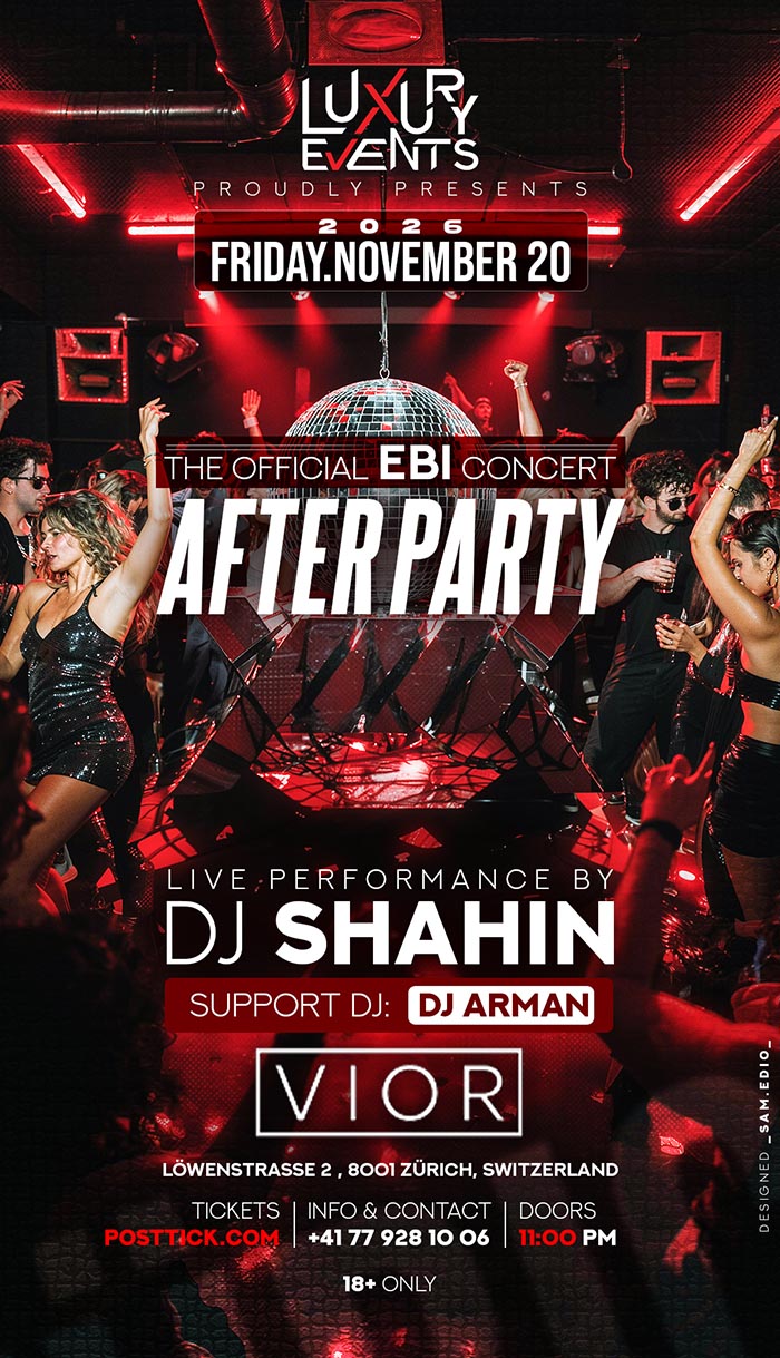 Die offizielle Afterparty zum Ebi-Konzert in Zürich - 20.11.2026 - Zürich - Schweiz
