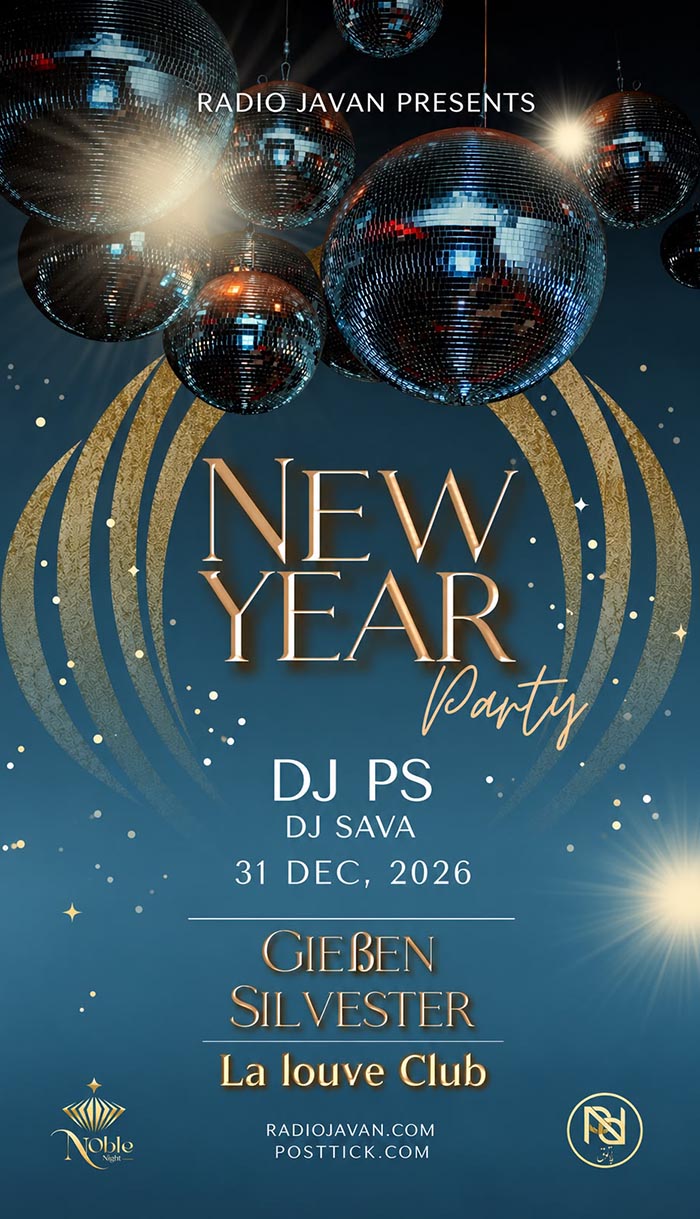 Radio Javan - Persian New Year's Eve Party - 12/31/2026 - Gießen - Germany